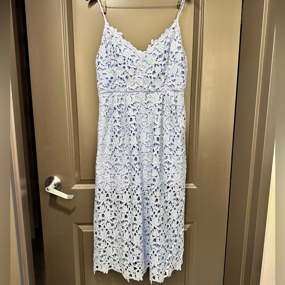 🦋Astr The Label Women’s Lace A Line Midi Dress 
Blue Size-XXL - Picture 6 of 10